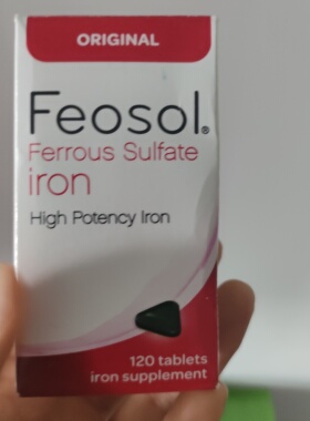 现货秒发Feosol Original 65 mg High Potency Ferrous Sulfate I