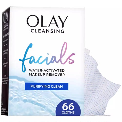 Olay Water-Activated Makeup Remover Wipes, Purifying Clean