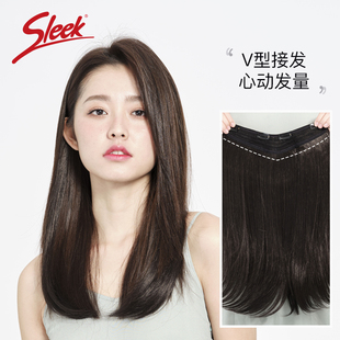 sleek假发女长发一片式 u型假发片增发量接长发无痕隐形贴片接发片
