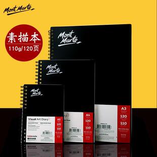 diary spiral visual art sketchbook素描速写本蒙马特 a2a3a4a5
