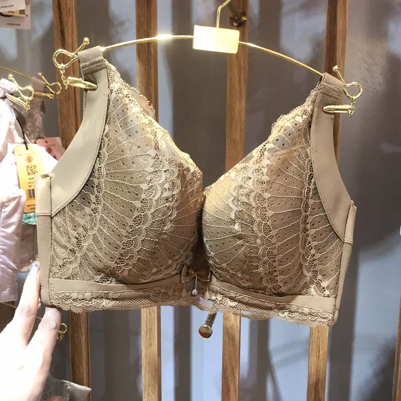 戴芝蒂新品全罩杯上托固定性感内衣大胸全包蕾丝边文胸74947