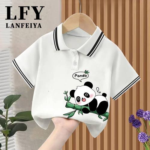 熊猫T恤上衣百搭休闲新款短袖