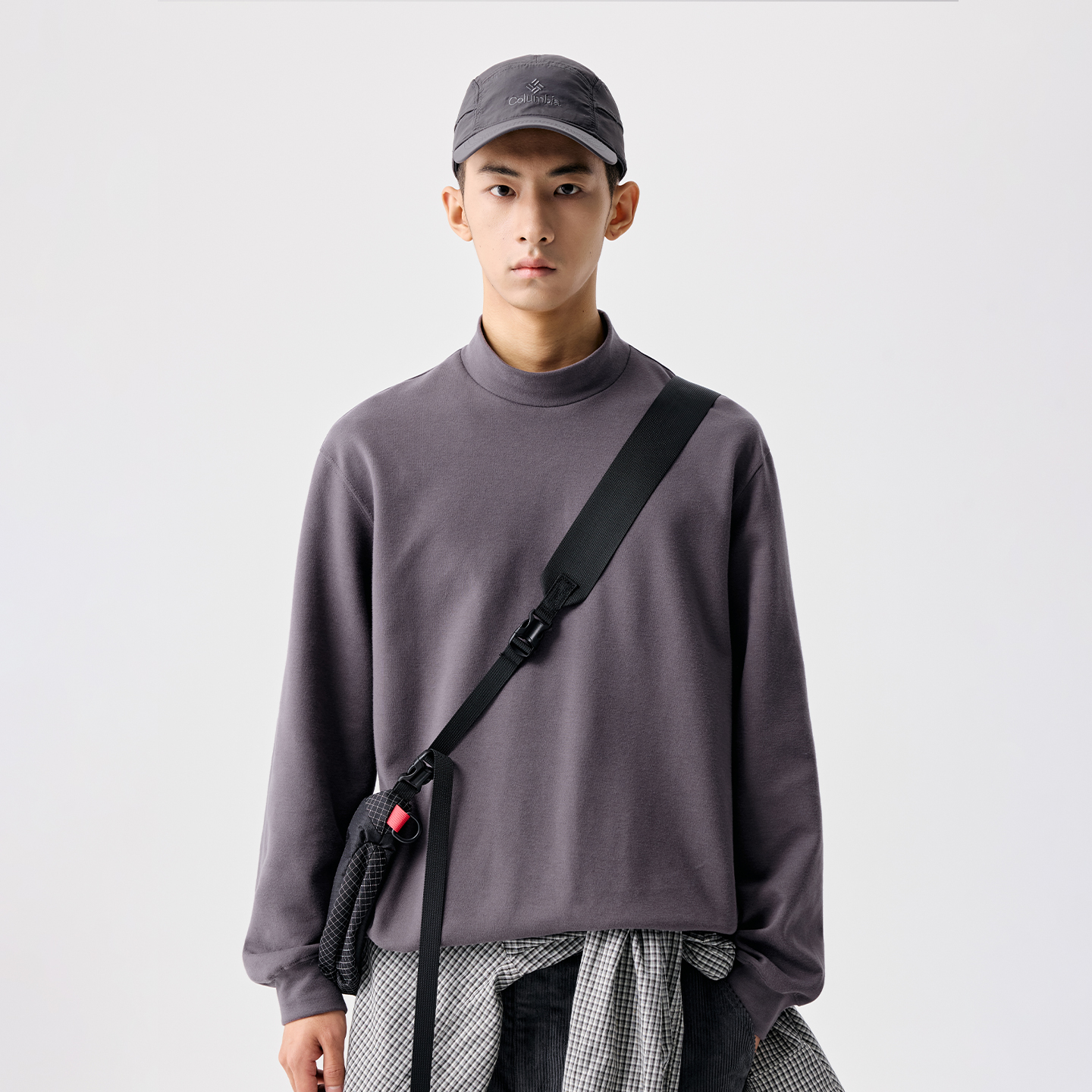 BENPANDA休闲基础小立领长袖T恤