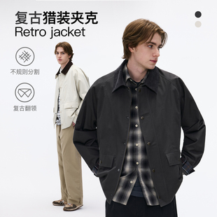 BENPANDA 巴恩风猎装夹克男休闲复古翻领工装外套2026春季新款