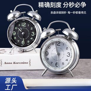 2025新款闹钟小学生初中生老人专用起床神器强力叫醒闹铃儿童时钟