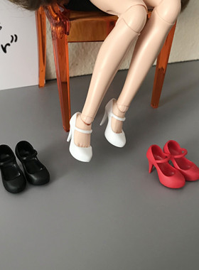 小布blythe娃鞋 配件鞋子 licca azone19关节体 ob24高跟鞋