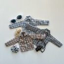 blythe小布娃娃ob24 bjd小六娃衣 格子衬衣 azone19关节素体pp