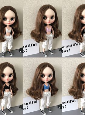 blythe小布娃娃衣服 azone19关节体 ob24娃衣针织吊带背心