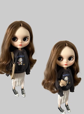 blythe小布娃娃ob24 26 ymy22素体 azone19关节体 pp fr衣服 卫衣