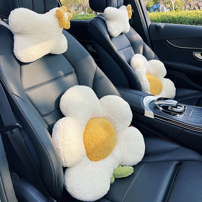 汽车用座椅头枕腰靠车上护颈枕车载靠枕可爱创意女生车内枕头用品