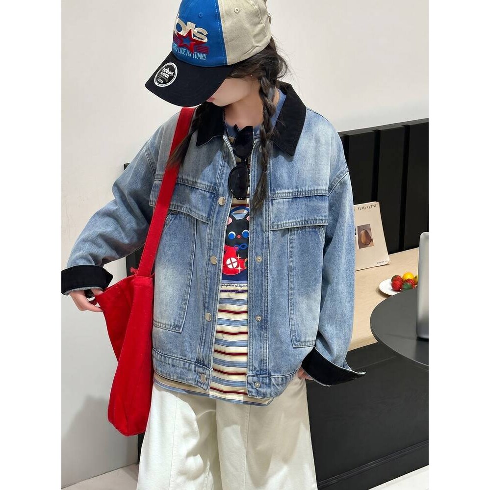 品牌专柜女童牛仔外套秋装2026新款洋气童装韩版中大童百搭上衣儿