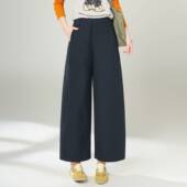 气质通勤小个子高腰显 新款 品牌专柜洋气百搭九分阔腿裤 女2026春季