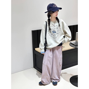 品牌专柜女大童春装套装2026新款洋气时髦女孩春秋初中生儿童韩版