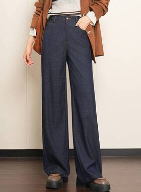 品牌专柜垂感宽松显瘦时尚阔腿裤高腰女2026年春夏季新款洋气休闲