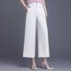 时 高腰宽松显瘦垂感直筒裤 品牌专柜小个子九分阔腿裤 2026春夏新款