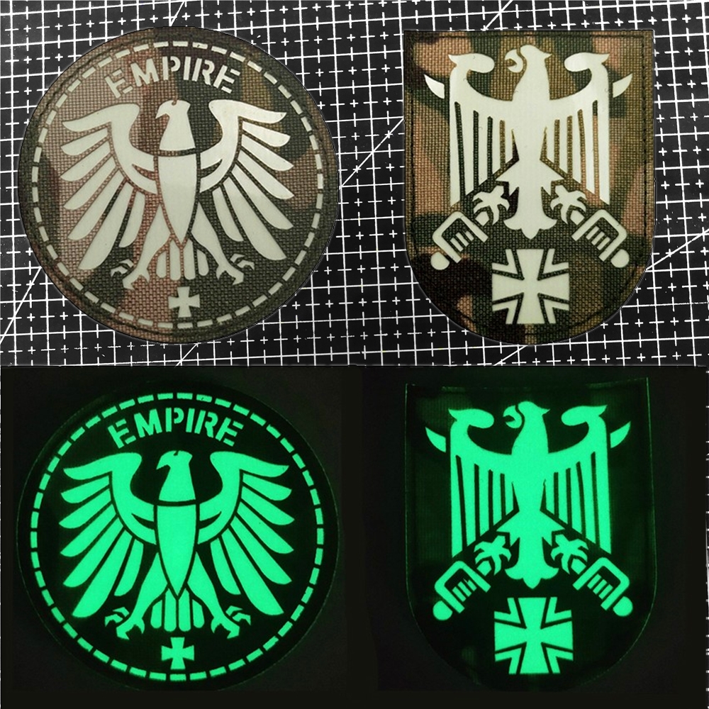 德国联邦之鹰魔术贴士气章 Germany鹰盾徽章迷彩臂章户外背包贴章