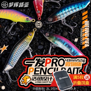 梦辉微物一发PRO专攻小翘嘴青稍海鲈