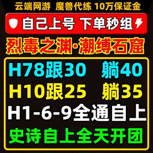 魔兽世界代练门票团本H78H10H1-9后二烈毒之渊M史诗尾王跟打包团