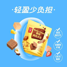 嘉顿威化小方榛子巧克力味威化饼干93克装早餐下午茶宵夜