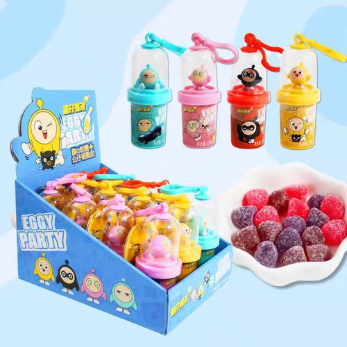 蛋仔派对公仔钥匙扣挂件摆件糖果零食蛋小黑蛋小黄蛋小蓝蛋小粉