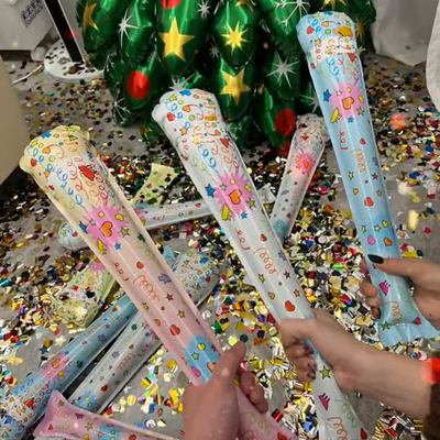 礼花枪棒自动充气手持生日