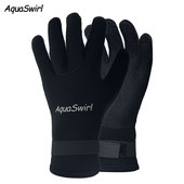 5MM潜水手套凯夫拉涂层浮潜赶海手套防割耐磨超弹CR涂钛手套