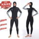 3mm潜水服连帽水母服男女情侣款 防寒保暖湿衣 浮潜冲浪服连体长袖