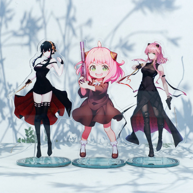 跨境热销大立牌亚克力动漫摆件间谍过家家阿尼亚福杰约尔福杰摆台