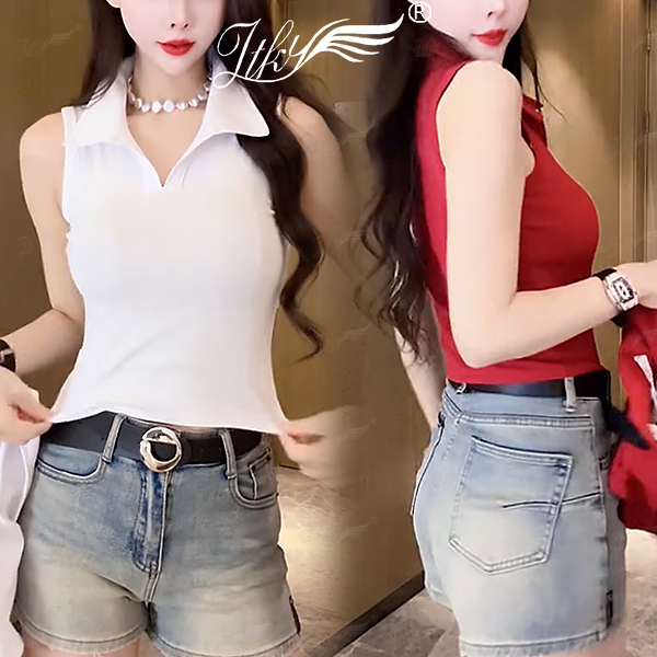 洋气简约休闲气质百搭弹力T恤女