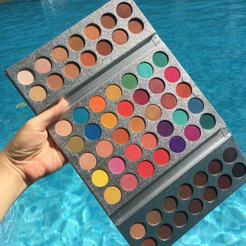 正品BEAUTYGLAZED63彩色眼影盘
