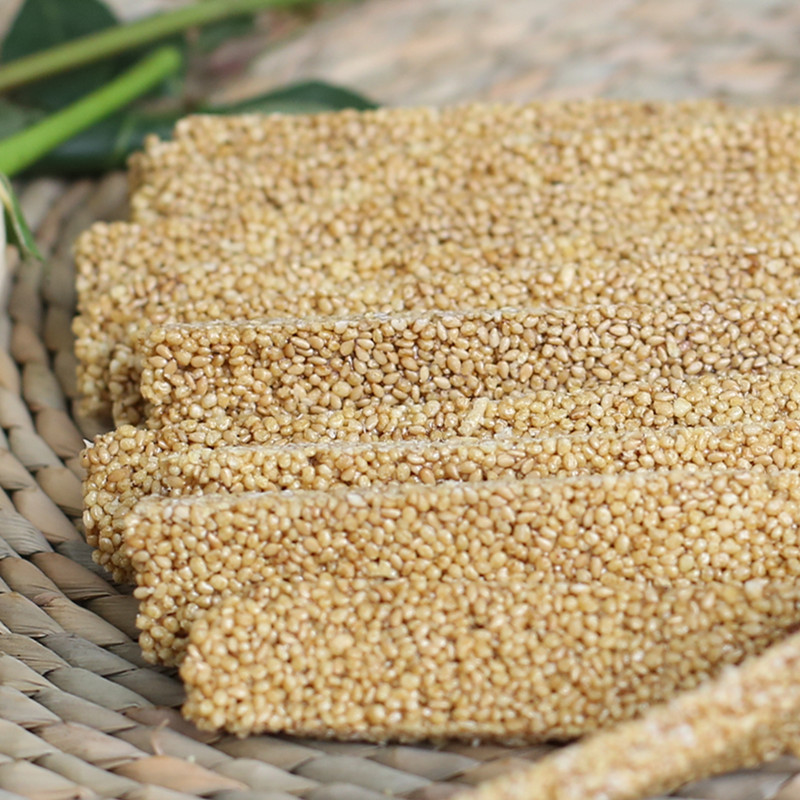 芝麻糖纯手工特产米花糖零食河北邯郸鸡泽友阳80后怀旧米酥180gx4