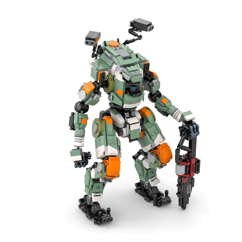 兼容乐高小颗粒泰坦陨落2先锋级泰坦bt-7274机甲moc拼装积木玩具