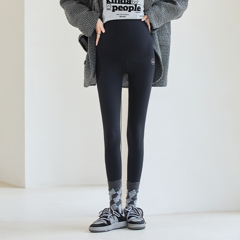 孕妇云感鲨鱼裤夏鲨鱼皮外穿高弹透气托腹裤孕妇打底裤芭比裤外穿