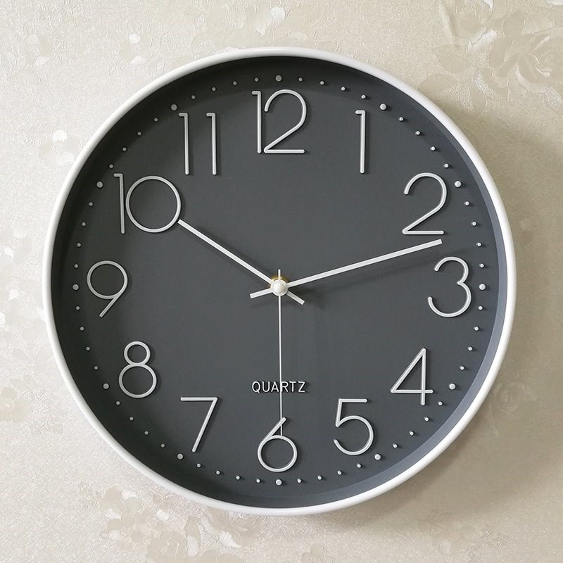 mute clock wall clock living room modern minimalist atmos