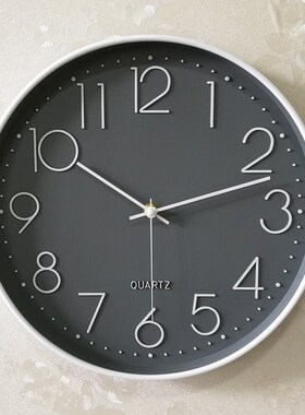 mute clock wall clock living room modern minimalist atmos