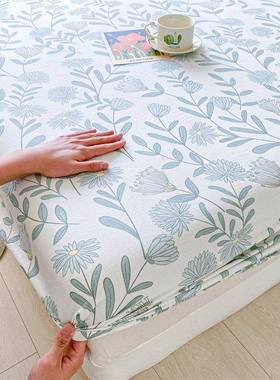 cotton bed fitted sheet mattress protector cover single 床笠