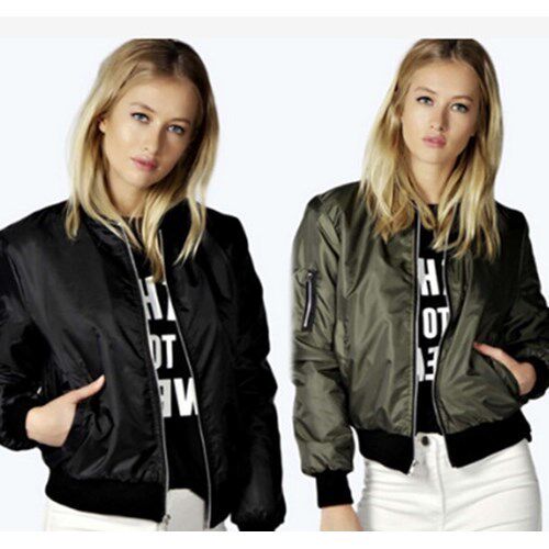2018 Spring Autumn Women Thin Jacket Tops Bomber coat女外套