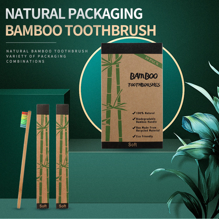Soft Bristles Bamboo Charcoal Toothbrush天然竹牙刷套装