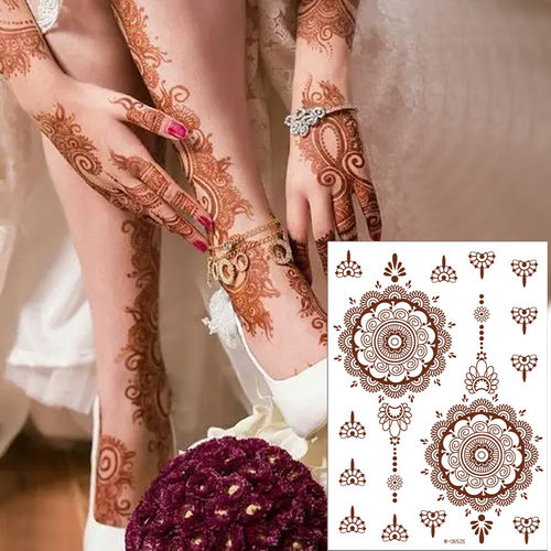 Temporary Tattoo Stickers Lace Pattern Fake Tattoos Sexy