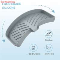 Kitchen Silicone Soap Holder Sink Tray Sponge Tray Bathroom thumbnail 4
