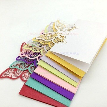 20pcs Butterfly Laser Cut Wedding Party Table Name Place Car