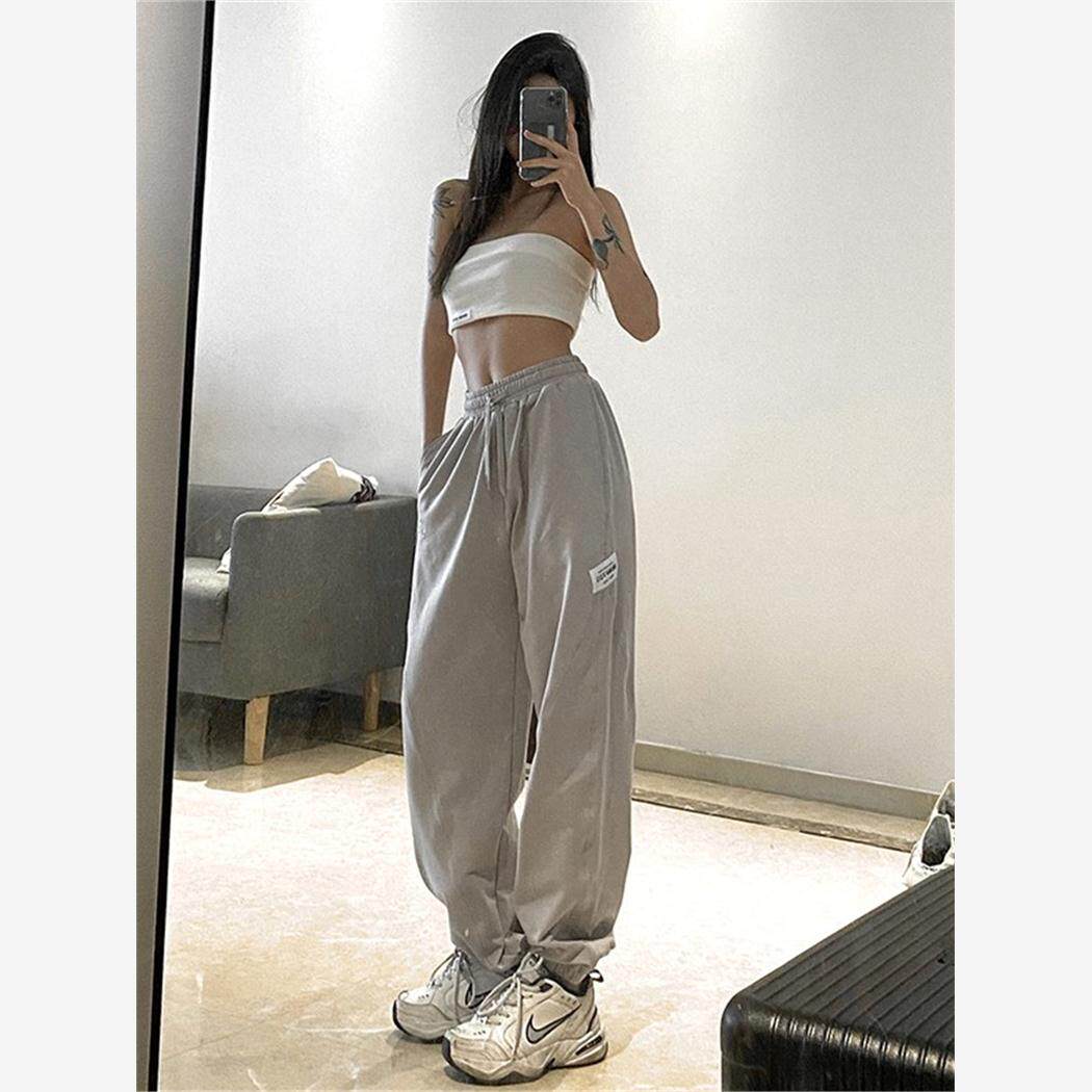 束脚运动裤女春秋欧美风宽松