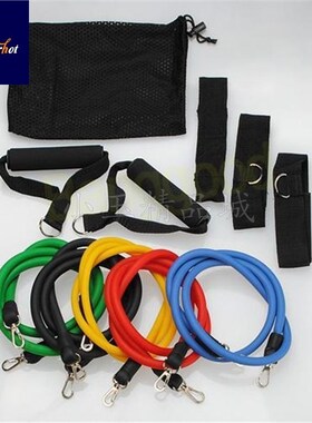 11pcs in 1 Set Latex Resistance Bands Tubes  Exercise for