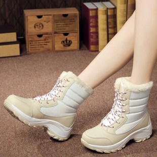 shoes waterproof winter warm boots сапоги snow Women
