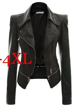plus size women leather jacket ladies coat s 2017 кофты