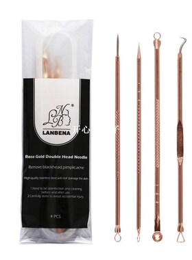4Pcs/Set Acne Needle Black Acne Extractor Remover Pimple Nee