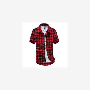 男士 plaid Long Sleeve Casual flannel shirt 衬衫 Men Shirts