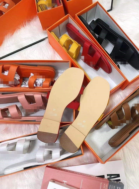 2023 Summer New Flat Sandals for Ladies Slippers With Box