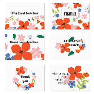 thank you teacher谢谢老师英文感谢教师节贺卡teachers day card