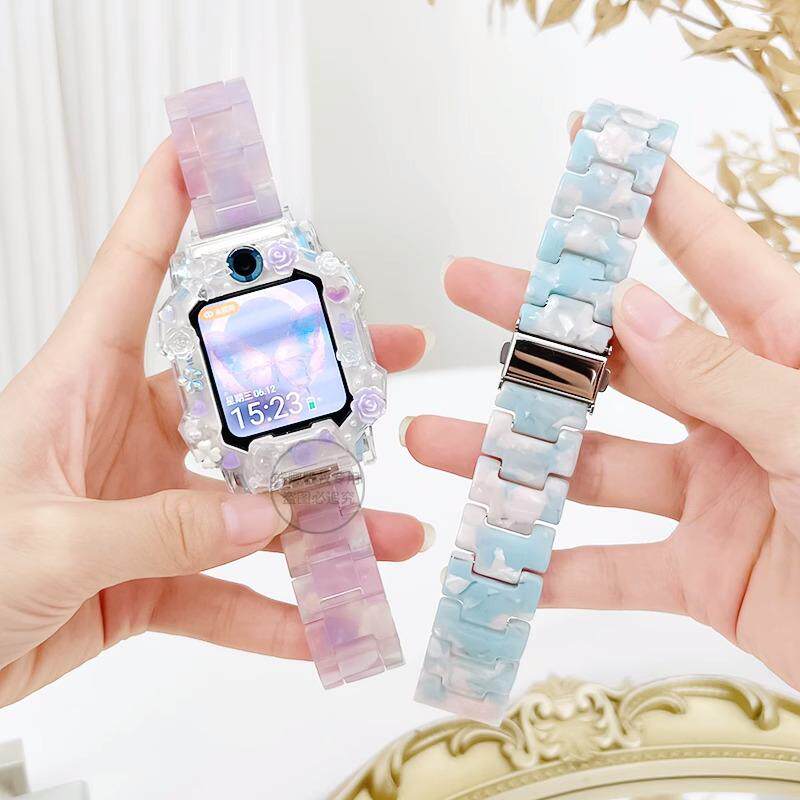 适用于小天才电话手表Z11表带z10儿童z9/z8a海洋花diy保护壳套z7s
